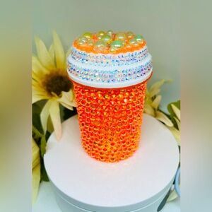 Handmade Bedazzled Pill Bottle Large